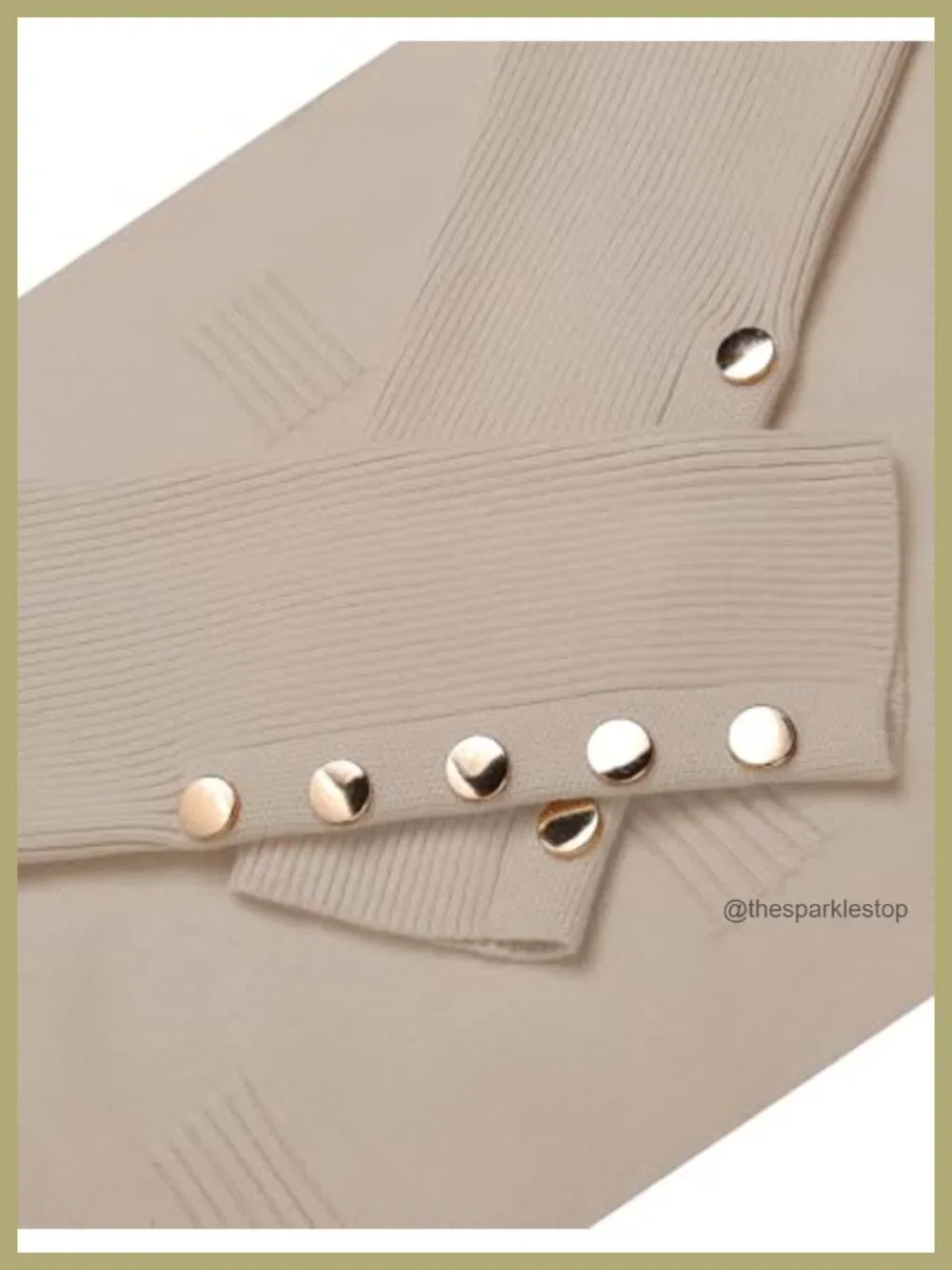 Women's V Neck Sweater Long Sleeve Knit Pullover Ribbed Top Button Cuff Work